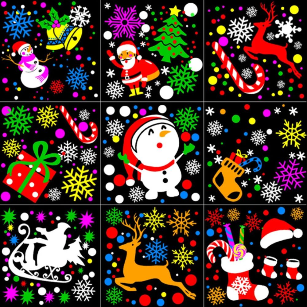 PROYECTOR NAVIDEÑO LASER LED 16 FIGURAS