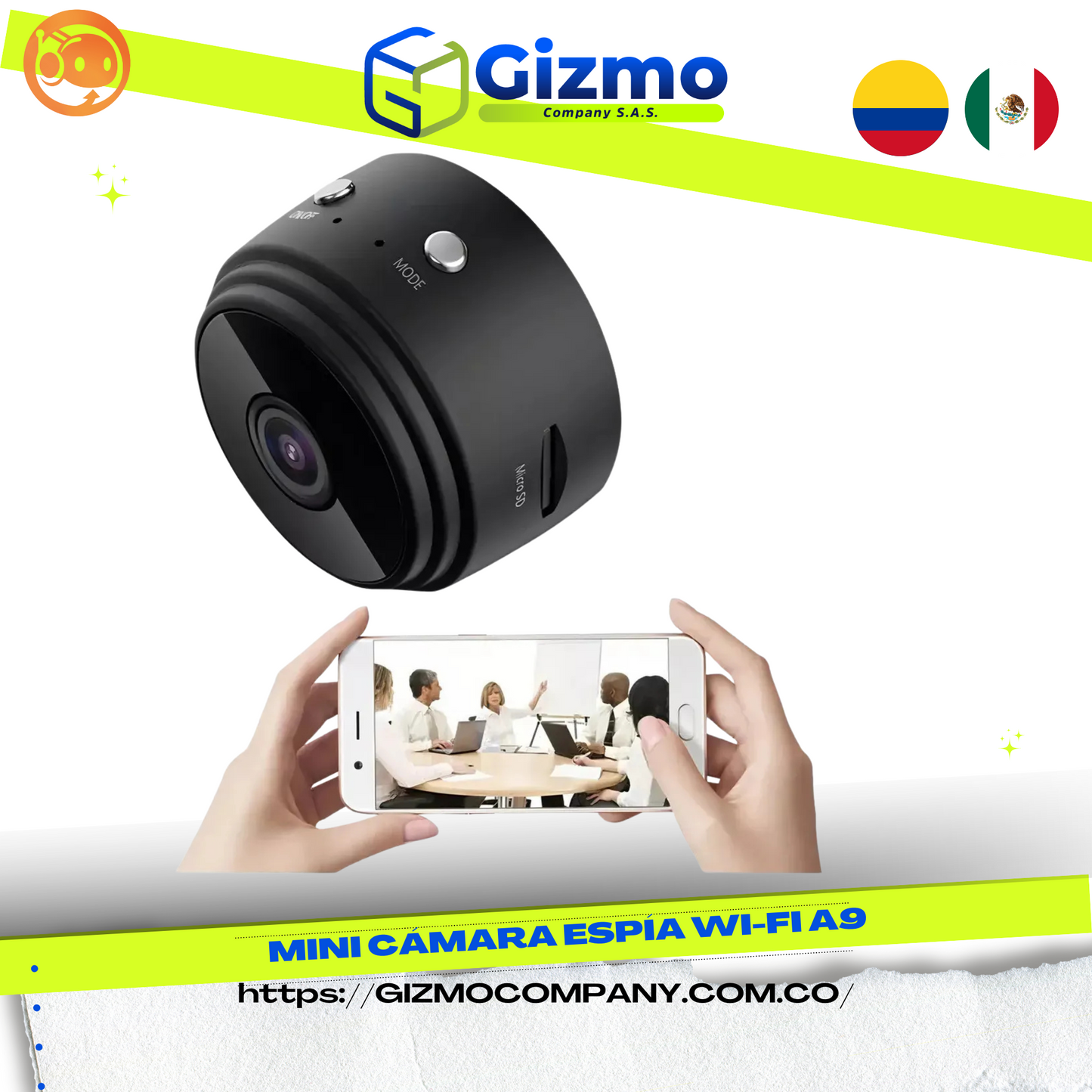 Mini Cámara Espía Wi-Fi A9